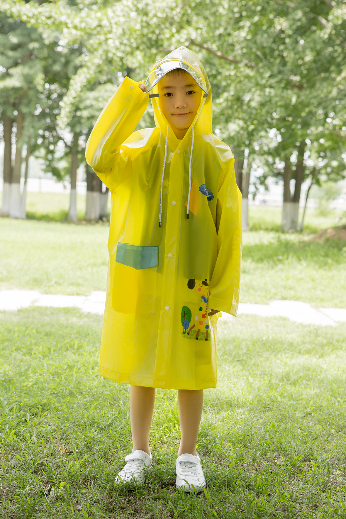EY003 TPU黄色儿童雨衣